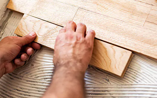 Hardwood installation | Yetzer Home Store
