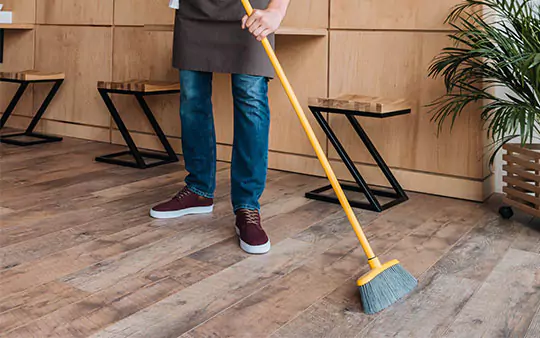 Hardwood floor sweeping | Yetzer Home Store