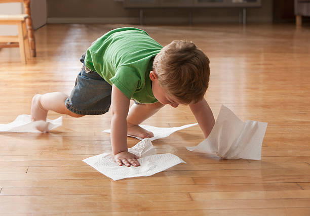 Kid playing with tissues | Yetzer Home Store